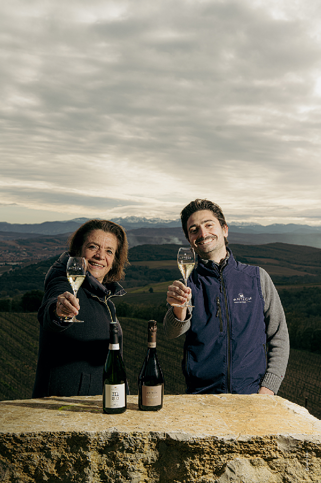 Françoise Antech-Gazeau und Sohn Baptiste